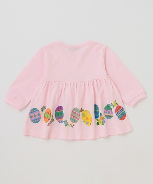 kladskap（クレードスコープ）の「【コロボックル】イースター8分袖チュニック（チュニック・キッズ・クリーム/ライトピンク・100cm/80ｃｍ/120cm/110cm/90cm）」の7枚目の写真