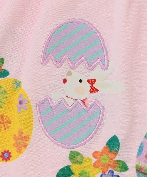 kladskap（クレードスコープ）の「【コロボックル】イースター8分袖チュニック（チュニック・キッズ・クリーム/ライトピンク・100cm/80ｃｍ/120cm/110cm/90cm）」の10枚目の写真