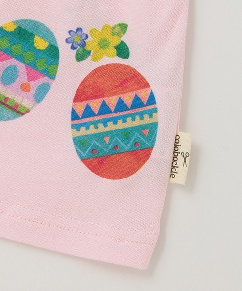 kladskap（クレードスコープ）の「【コロボックル】イースター8分袖チュニック（チュニック・キッズ・クリーム/ライトピンク・100cm/80ｃｍ/120cm/110cm/90cm）」の12枚目の写真