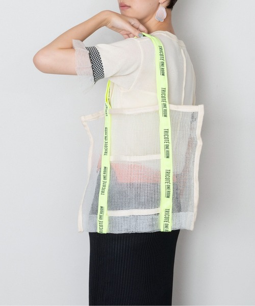 MILLION CARATS（ミリオンカラッツ）の「【GIFT】-TRICOTE- メッシュバッグ L（トートバッグ・レディース・オフホワイト/グレー・FREE）」の8枚目の写真