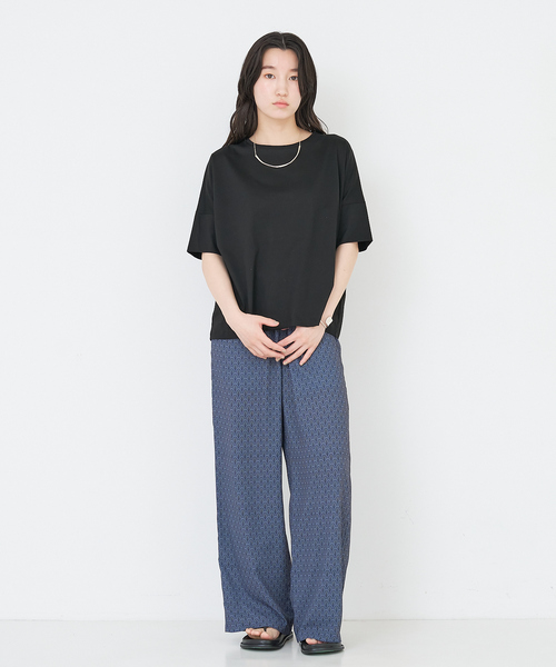 collex(コレックス)の「【接触冷感・UVカット】コンパクトクールTシャツ(Tシャツ/カットソー・レディース・ライトブラウン/オレンジ系その他/ブラック/ホワイト/チャコールグレー/イエロー系その他/グリーン・フリー)」の16枚目の写真