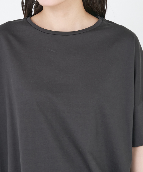 collex(コレックス)の「【接触冷感・UVカット】コンパクトクールTシャツ(Tシャツ/カットソー・レディース・ライトブラウン/オレンジ系その他/ブラック/ホワイト/チャコールグレー/イエロー系その他/グリーン・フリー)」の20枚目の写真