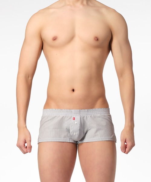 TOOT（トゥート）の「TRUNKS/Striped Seersucker Fit Trunks（トランクス・メンズ・レッド/グレー/ネイビー・SMALL/MEDIUM/LARGE/X-LARGE）」の8枚目の写真