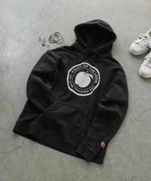 FRUIT OF THE LOOM | 【FRUIT OF THE LOOM】BLACK PRINT HOODIES / フルーツオブザルーム ロゴパーカー ブラック(パーカー)