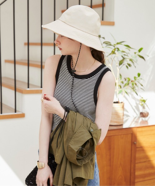 ANGIE（アンジー）の「アメスリタンクトップ（タンクトップ・レディース・ブラック/ターコイズブルー/ホワイト/スミクロ/オレンジ/ブラック系その他/ダークベージュ・SMALL/MEDIUM）」の16枚目の写真