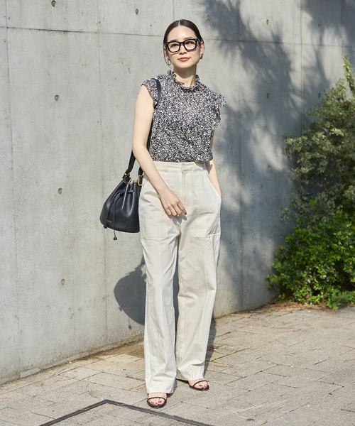 Noble(ノーブル)の「コットンワークパンツ(チノパンツ・レディース・カーキ/ホワイト系その他・38/36)」の11枚目の写真