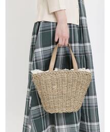 Samansa Mos2 | 水草レースカゴバッグ(ハンドバッグ)