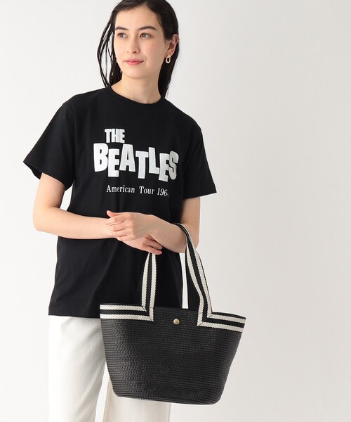 OPAQUE.CLIP(オペークドットクリップ)の「◆雑材トートバッグ(トートバッグ・レディース・ベージュ/ブラック・00)」の1枚目の写真