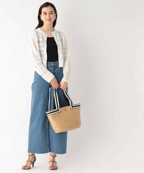 OPAQUE.CLIP(オペークドットクリップ)の「◆雑材トートバッグ(トートバッグ・レディース・ベージュ/ブラック・00)」の5枚目の写真