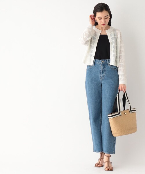 OPAQUE.CLIP(オペークドットクリップ)の「◆雑材トートバッグ(トートバッグ・レディース・ベージュ/ブラック・00)」の7枚目の写真