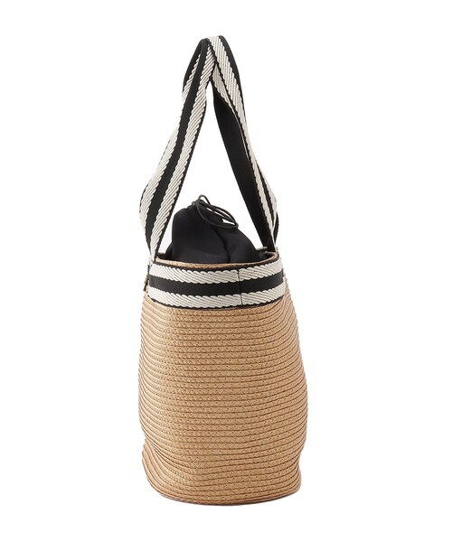 OPAQUE.CLIP(オペークドットクリップ)の「◆雑材トートバッグ(トートバッグ・レディース・ベージュ/ブラック・00)」の6枚目の写真