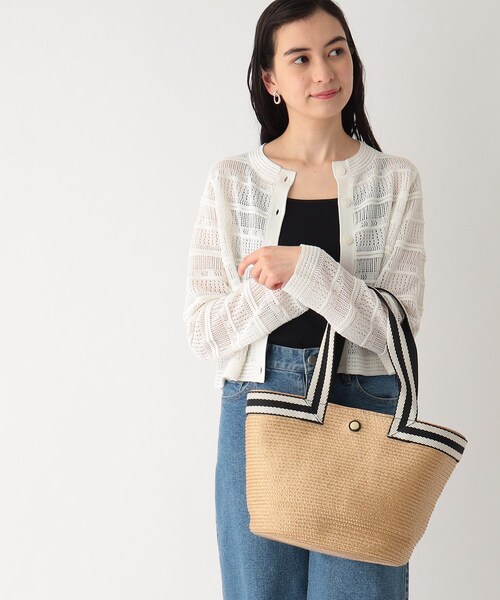 OPAQUE.CLIP(オペークドットクリップ)の「◆雑材トートバッグ(トートバッグ・レディース・ベージュ/ブラック・00)」の20枚目の写真