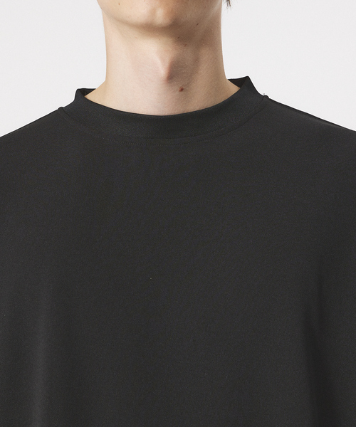 ABAHOUSE GRAY（アバハウスグレイ）の「【WHITE LINE】カットジョーゼット ドロップショルダー モックネック Tシャツ（Tシャツ/カットソー・メンズ・チャコールグレー/ブラック/グレー/オフホワイト/グレイッシュブルー・46/48）」の12枚目の写真