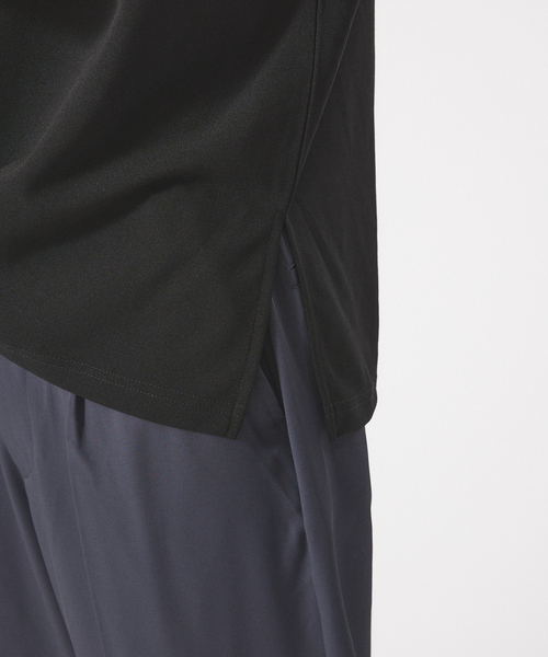 ABAHOUSE GRAY（アバハウスグレイ）の「【WHITE LINE】カットジョーゼット ドロップショルダー モックネック Tシャツ（Tシャツ/カットソー・メンズ・チャコールグレー/ブラック/グレー/オフホワイト/グレイッシュブルー・46/48）」の10枚目の写真