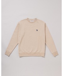 日本製【U.S.POLO ASSN.】ユーエスポロ アッスン　リサイクルコットン　アズマ裏毛　クルースウェット　トレーナー　PLM23332