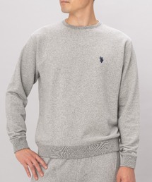 日本製【U.S.POLO ASSN.】ユーエスポロ アッスン　リサイクルコットン　アズマ裏毛　クルースウェット　トレーナー　PLM23332