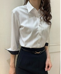 TOKYO SHIRTS | 形態安定ノーアイロン レギュラー 七分袖ビジネスワイシャツ(ビジネスシャツ)