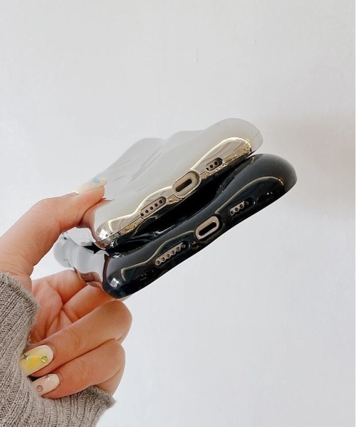 BARELY BLUE（ベアリーブルー）の「【 BARELY BLUE / ベアリーブルー 】 モノトーン メタル iPhoneケース / 11 , 12 , 12pro , 13 , 13pro , 14 , 14pro 対応（スマホケース/カバー・レディース・ブラック/シルバー・E/B/D/C/F/A）」の9枚目の写真