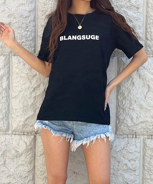 GLAMOROUS JANE(グラマラスジェーン)の「BLANGSUGEロゴTシャツ(Tシャツ/カットソー・レディース・オレンジ/グリーン/カリビアンブルー/ホワイト/ブラック・FREE)」の11枚目の写真