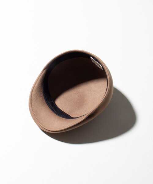 GLOSTER（グロスター）の「【GLOSTER/グロスター】ウール フェルトハンチング ハンチング帽（ハンチング/ベレー帽・メンズ・ベージュ/ブラック・FREE）」の3枚目の写真