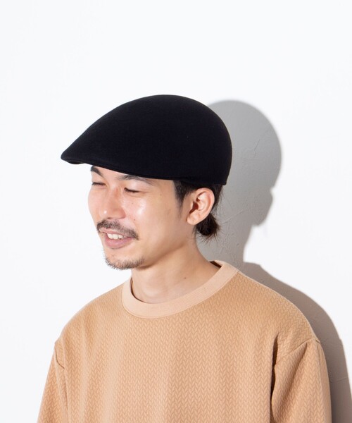 GLOSTER（グロスター）の「【GLOSTER/グロスター】ウール フェルトハンチング ハンチング帽（ハンチング/ベレー帽・メンズ・ベージュ/ブラック・FREE）」の8枚目の写真