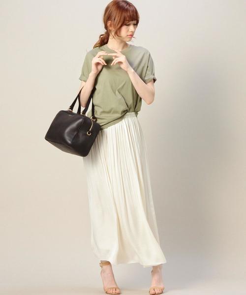 BEAUTY&YOUTH UNITED ARROWS（ビューティーアンドユースユナイテッドアローズ）の「BY コットンベーシック Tシャツ 2◆（Tシャツ/カットソー・レディース・ホワイト/グレー/オリーブ/ブラック・フリー）」の8枚目の写真