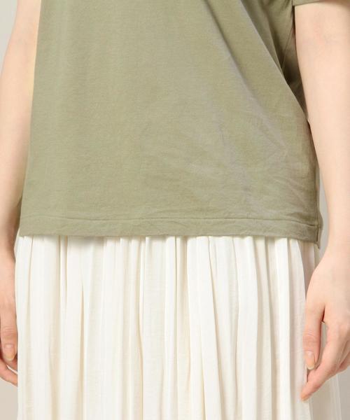 BEAUTY&YOUTH UNITED ARROWS（ビューティーアンドユースユナイテッドアローズ）の「BY コットンベーシック Tシャツ 2◆（Tシャツ/カットソー・レディース・ホワイト/グレー/オリーブ/ブラック・フリー）」の12枚目の写真