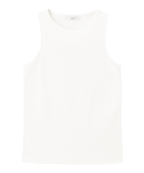MECRE（メクル）の「サーマルタンクトップ（Tシャツ/カットソー・レディース・ブラック/ホワイト/ネイビー・FREE）」の8枚目の写真