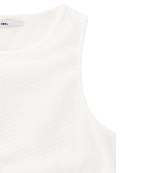 MECRE（メクル）の「サーマルタンクトップ（Tシャツ/カットソー・レディース・ブラック/ホワイト/ネイビー・FREE）」の13枚目の写真