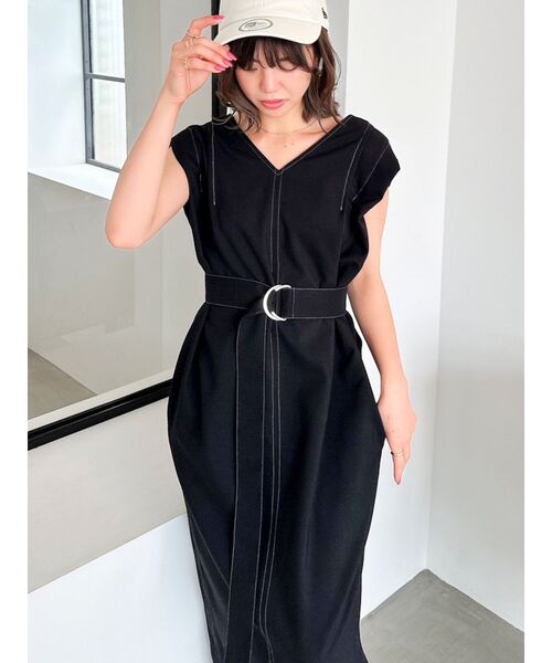 dazzlin（ダズリン）の「【ZOZO限定ITEM】ショルダータックジャンスカ（ジャンパースカート・レディース・インディゴブルー/ベージュ/ブラック・FREE）」の15枚目の写真