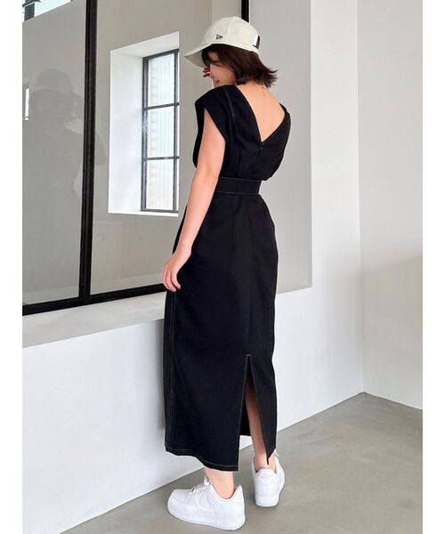 dazzlin（ダズリン）の「【ZOZO限定ITEM】ショルダータックジャンスカ（ジャンパースカート・レディース・インディゴブルー/ベージュ/ブラック・FREE）」の18枚目の写真