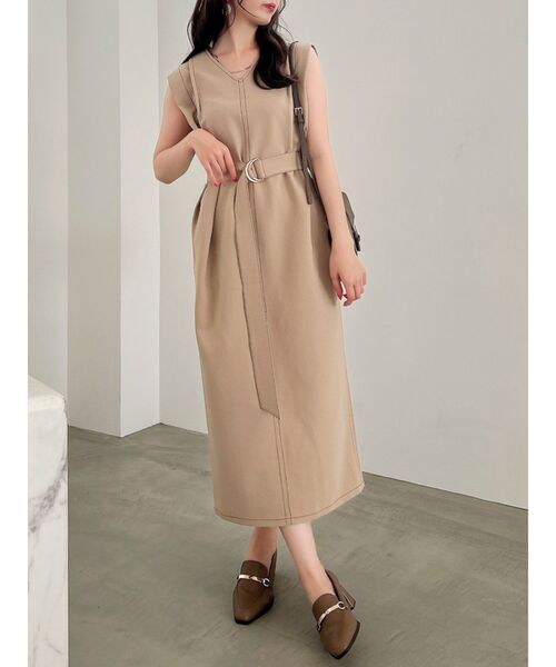 dazzlin（ダズリン）の「【ZOZO限定ITEM】ショルダータックジャンスカ（ジャンパースカート・レディース・インディゴブルー/ベージュ/ブラック・FREE）」の21枚目の写真