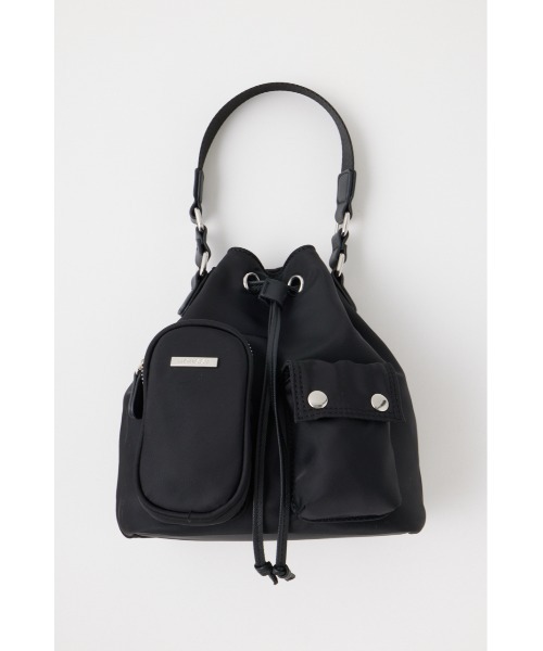 MOUSSY(マウジー)の「LOGO STRAP BUCKET バッグ(ショルダーバッグ・レディース・ライトグレー/ブラック・FREE)」の17枚目の写真