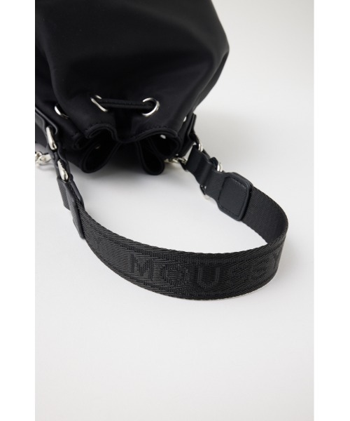 MOUSSY(マウジー)の「LOGO STRAP BUCKET バッグ(ショルダーバッグ・レディース・ライトグレー/ブラック・FREE)」の13枚目の写真