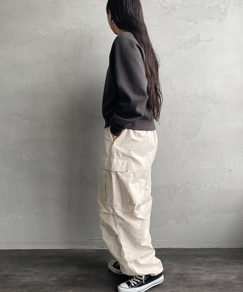 Healthknit（ヘルスニット）の「[HEALTHKNIT/ヘルスニット] 別注 ショート丈 クラシックラグランスリーブスウェット（スウェット・レディース・レッド/イエロー/アッシュグレー/ターコイズブルー/ブラック・F）」の20枚目の写真