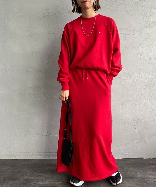 Healthknit（ヘルスニット）の「[HEALTHKNIT/ヘルスニット] 別注 ショート丈 クラシックラグランスリーブスウェット（スウェット・レディース・レッド/イエロー/アッシュグレー/ターコイズブルー/ブラック・F）」の15枚目の写真