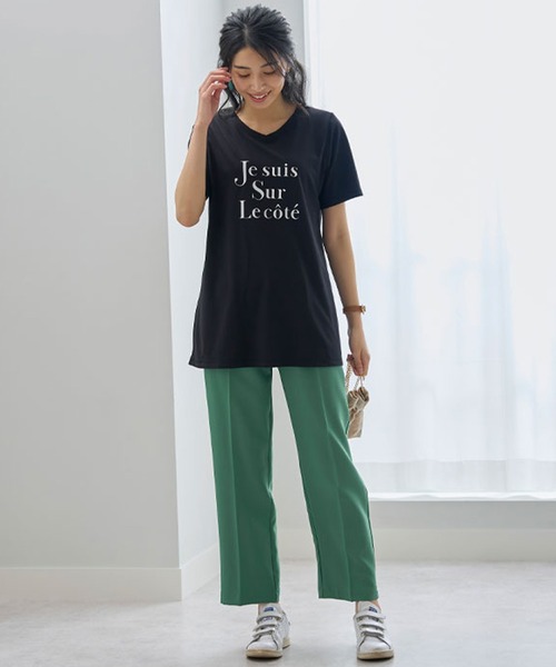 BELLUNA PLUS(ベルーナ)の「美人顔シルエットプリント綿混チュニック(チュニック・レディース・ブルー系その他/ブラック系その他/グレー系その他・X-LARGE/MEDIUM/LARGE)」の6枚目の写真