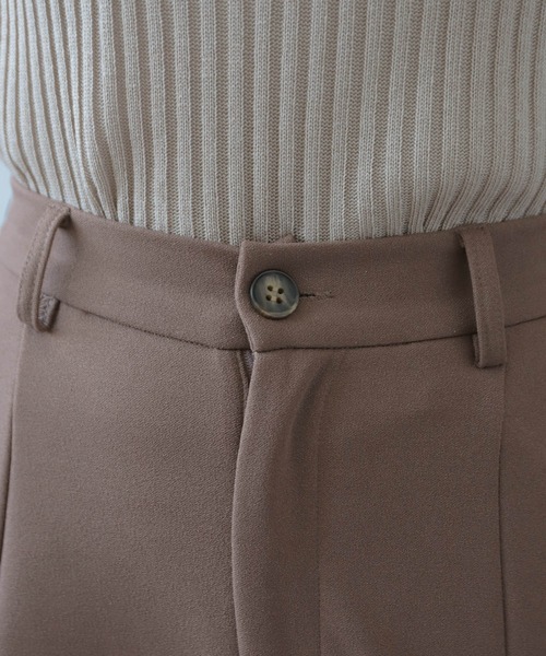 mil(ミル)の「【150㎝前後の小柄さんサイズ】カットジョーゼットセミフレアパンツ【洗える・速乾】(その他パンツ・レディース・モカ/ブラック/ピンクベージュ・M/S/XS)」の15枚目の写真