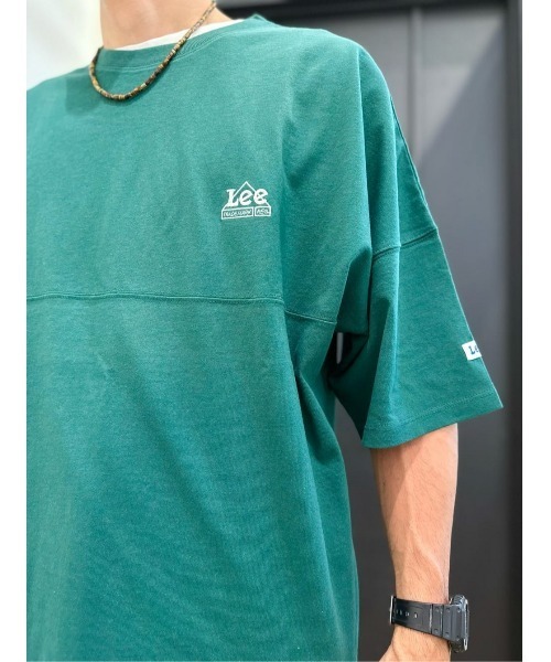 Lee（リー）の「【Lee】【Lee別注】ラウンドヘム半袖Tシャツ（Tシャツ/カットソー・メンズ・グリーン・M/L）」の12枚目の写真