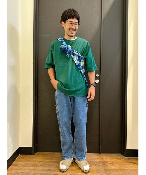 Lee（リー）の「【Lee】【Lee別注】ラウンドヘム半袖Tシャツ（Tシャツ/カットソー・メンズ・グリーン・M/L）」の10枚目の写真