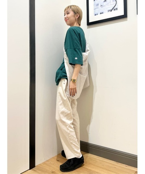 Lee（リー）の「【Lee】【Lee別注】ラウンドヘム半袖Tシャツ（Tシャツ/カットソー・メンズ・グリーン・M/L）」の13枚目の写真