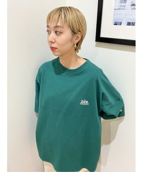 Lee（リー）の「【Lee】【Lee別注】ラウンドヘム半袖Tシャツ（Tシャツ/カットソー・メンズ・グリーン・M/L）」の14枚目の写真