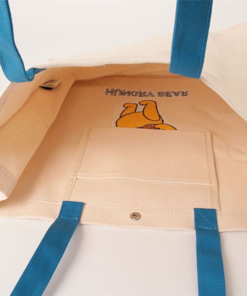 Disney(ディズニー)の「Disney POOH トートバッグ(トートバッグ・レディース・ホワイト×ブルー/ホワイト×レッド/ホワイト×パープル・FREE)」の6枚目の写真