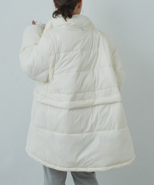 Franklin Climbing（フランクリンクライミング）の「【Retreat】【4WAY】ダウンアウター（ダウンジャケット/コート・レディース・グリーン/ブラック/アイボリー・ONE SIZE）」の18枚目の写真