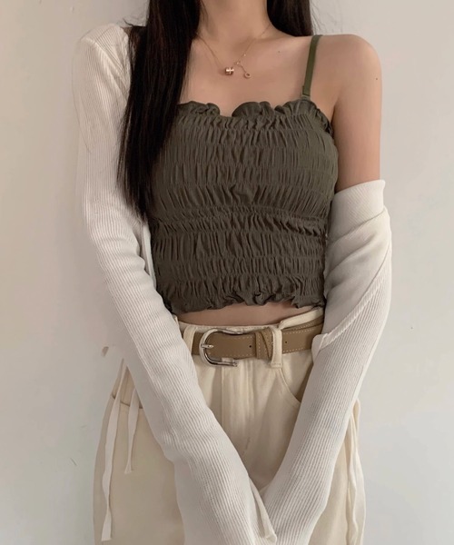 セール】【Lilamusant(リラミュゾン)】カップ付きシャーリング