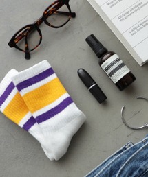 andme | 裏パイルカラーラインリブソックス(ソックス/靴下)