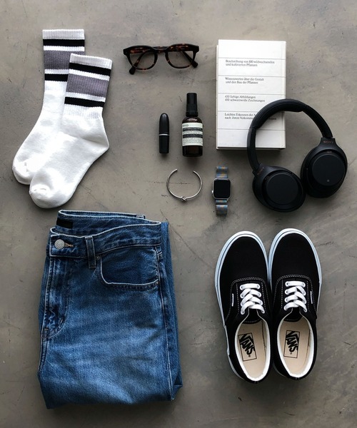 andme（アンドミー）の「裏パイルカラーラインリブソックス（ソックス/靴下・レディース・グレー/イエロー/オレンジ/チャコールグレー・23-25cm）」の11枚目の写真