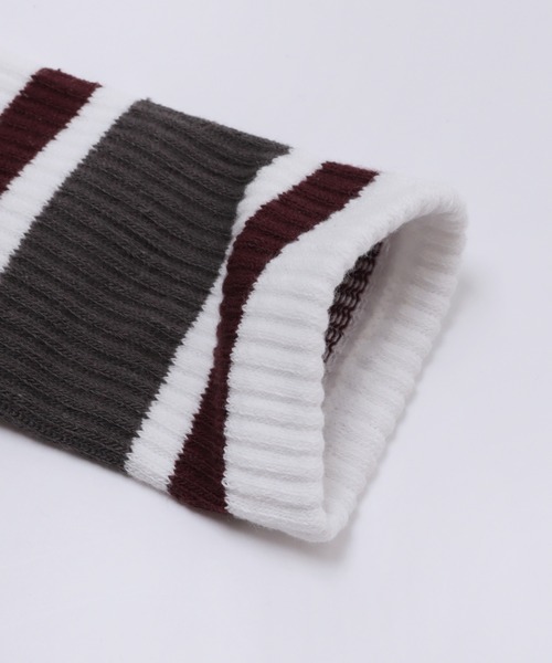 andme（アンドミー）の「裏パイルカラーラインリブソックス（ソックス/靴下・レディース・グレー/イエロー/オレンジ/チャコールグレー・23-25cm）」の5枚目の写真