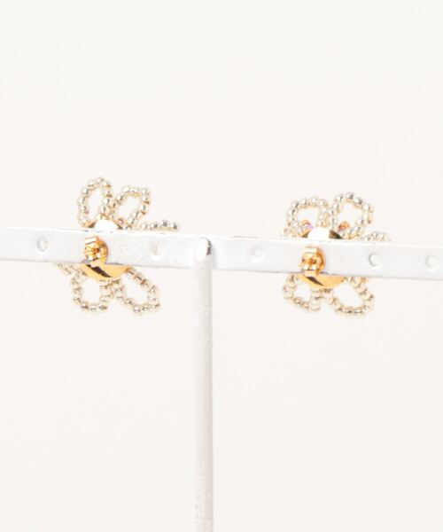 tone(トーン)の「【mamo】silver× neon flower(MA)(ピアス(両耳用)・レディース・パープル/オレンジ・FREE)」の3枚目の写真