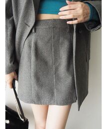 ラメツィードミニスカート【セットアップ着用可能】